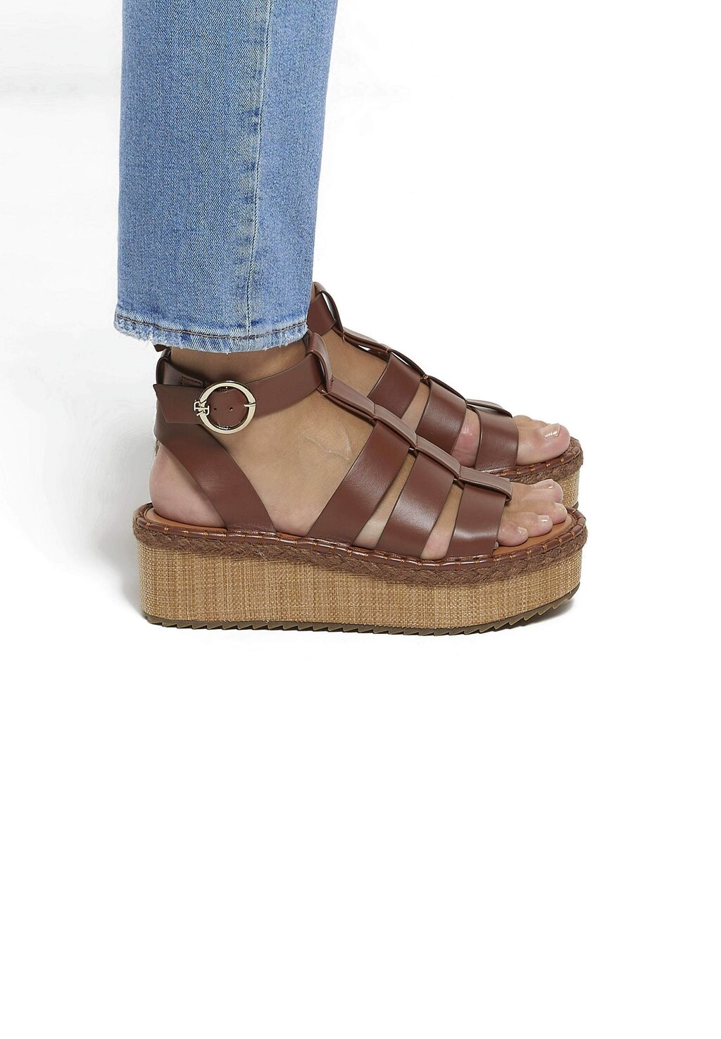 

Эспадрильи River Island, цвет brown light
