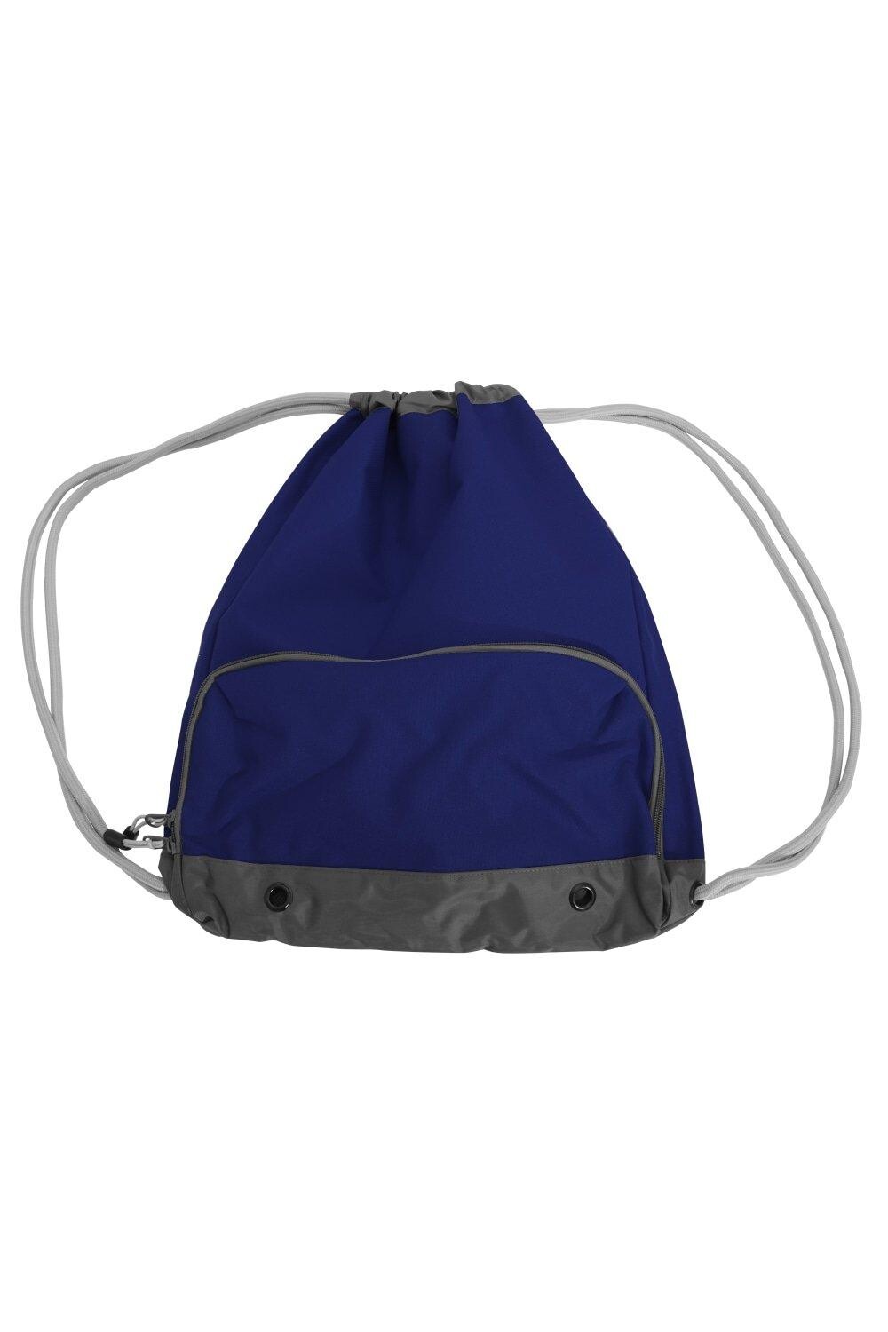 

Водонепроницаемая спортивная спортивная сумка на шнурке Athleisure (2 шт.) Bagbase, темно-синий