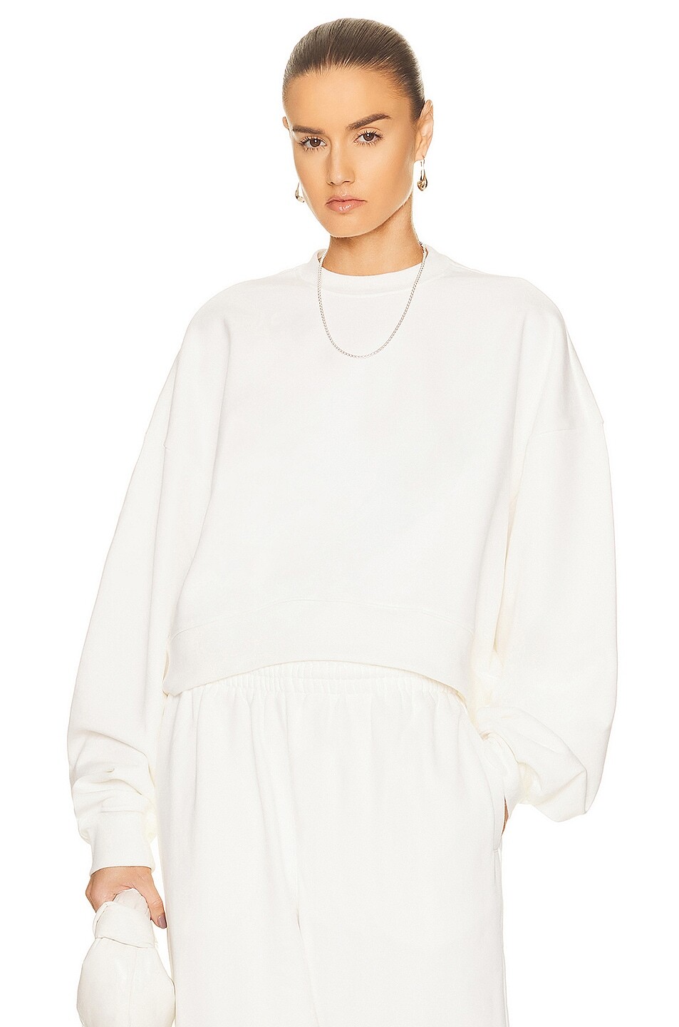 

Топ Wardrobe.Nyc X Hailey Bieber HB Track, белый