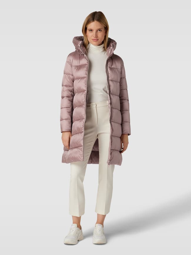 цена Стеганое пальто на двусторонней молнии SAVE THE DUCK, розовый