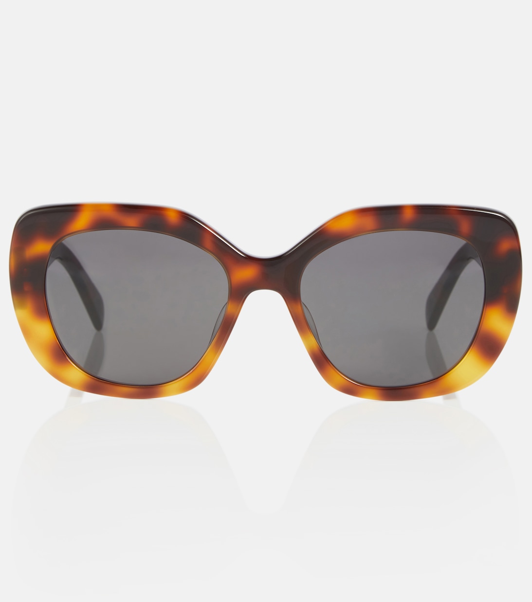 цена Квадратные солнцезащитные очки Celine, коричневый