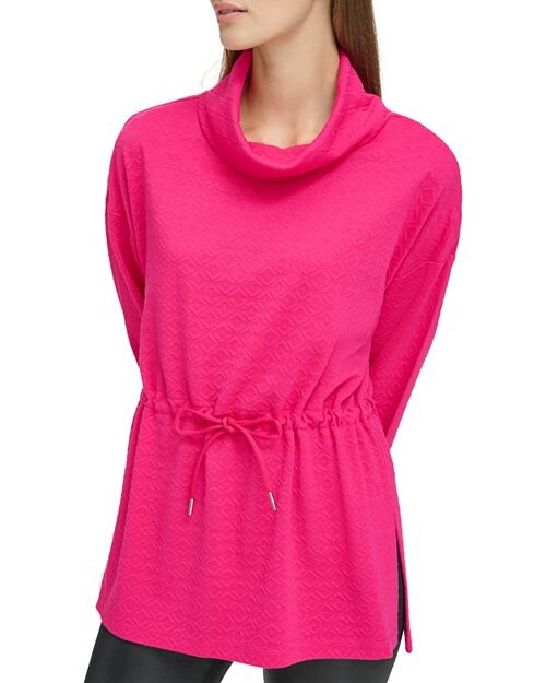 

Уникальная фактурная туника пышной вязки Marc New York, цвет Pink