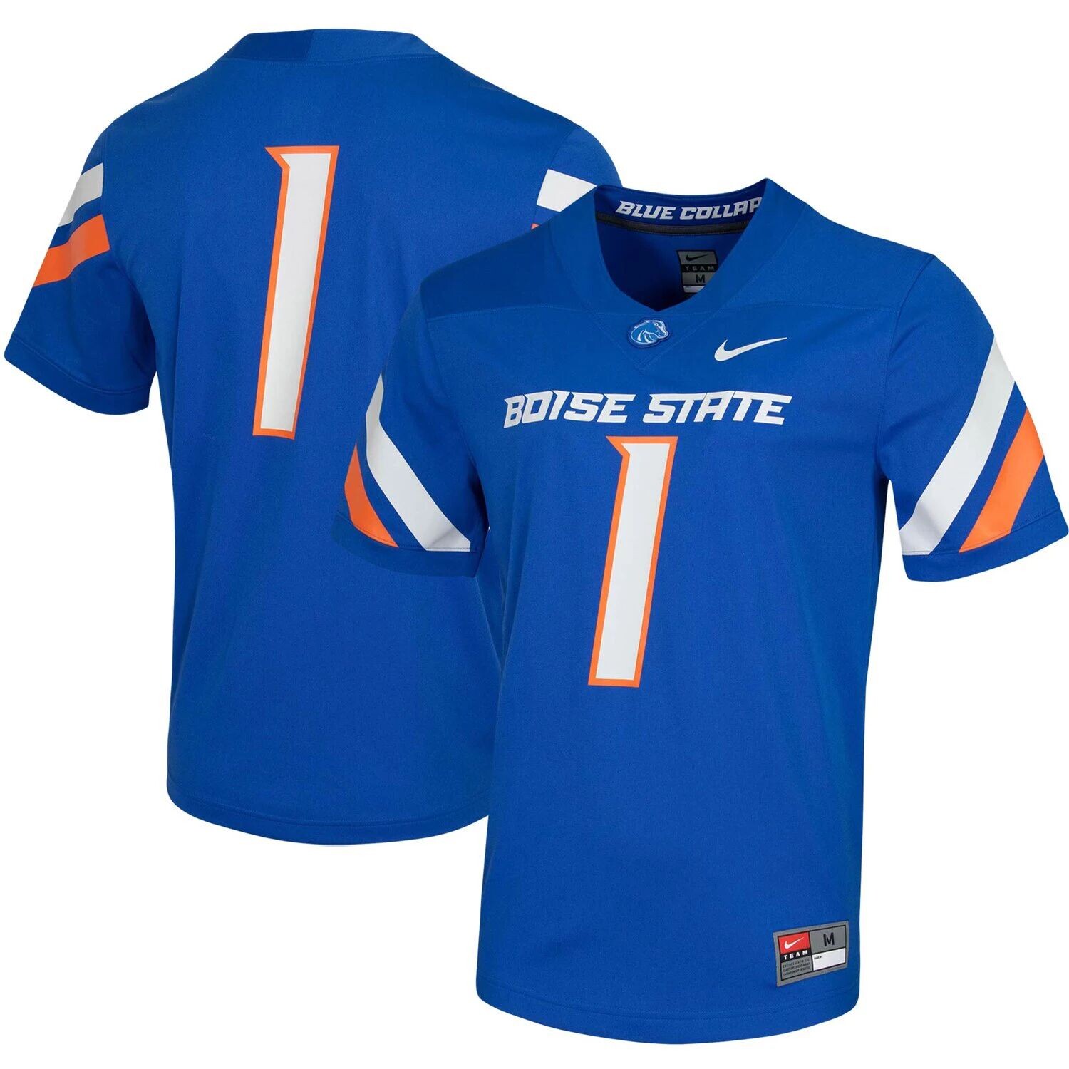 

Мужское джерси №1 Royal Boise State Broncos Untouchable Game Джерси Nike