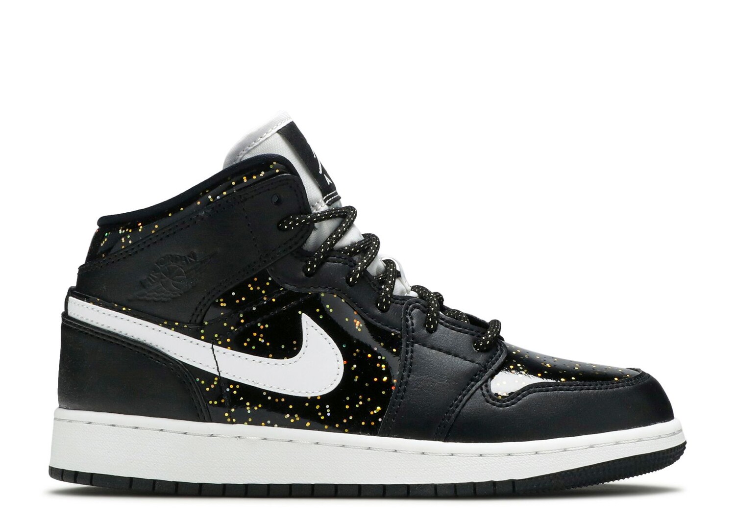 

Кроссовки Air Jordan Air Jordan 1 Mid Se Gs 'Black Glitter', черный