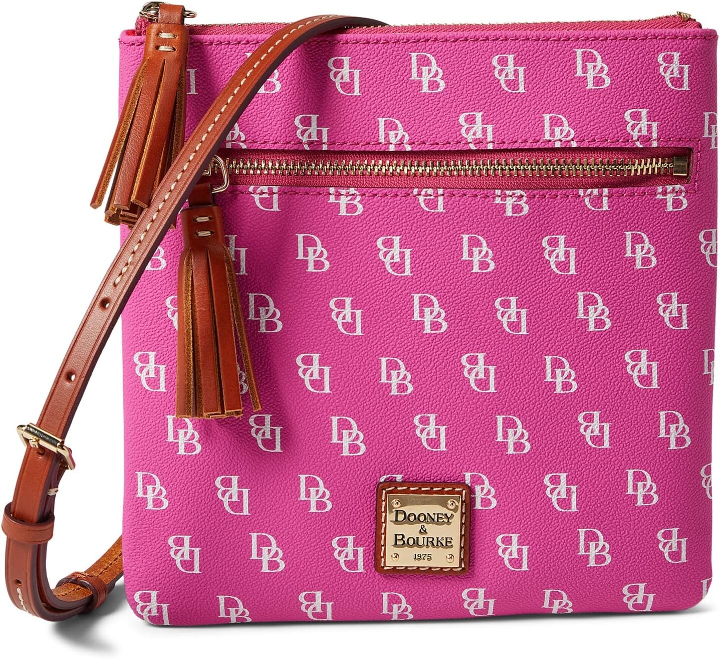 

Сумка Gretta Double Zip Tassel Crossbody Dooney & Bourke, фуксия