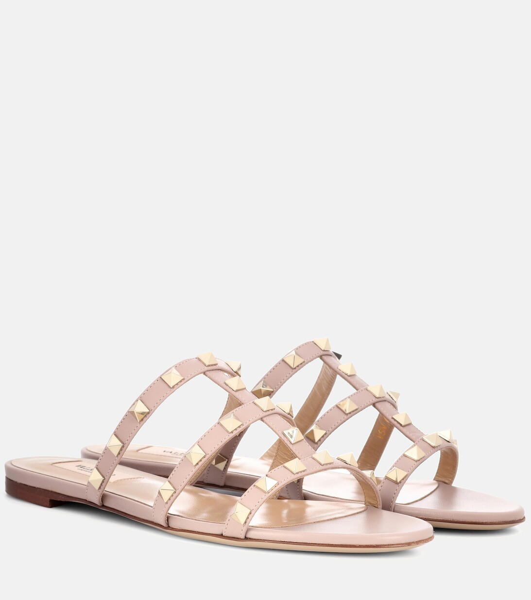 

Кожаные сандалии Valentino Garavani Rockstud Valentino Garavani, розовый