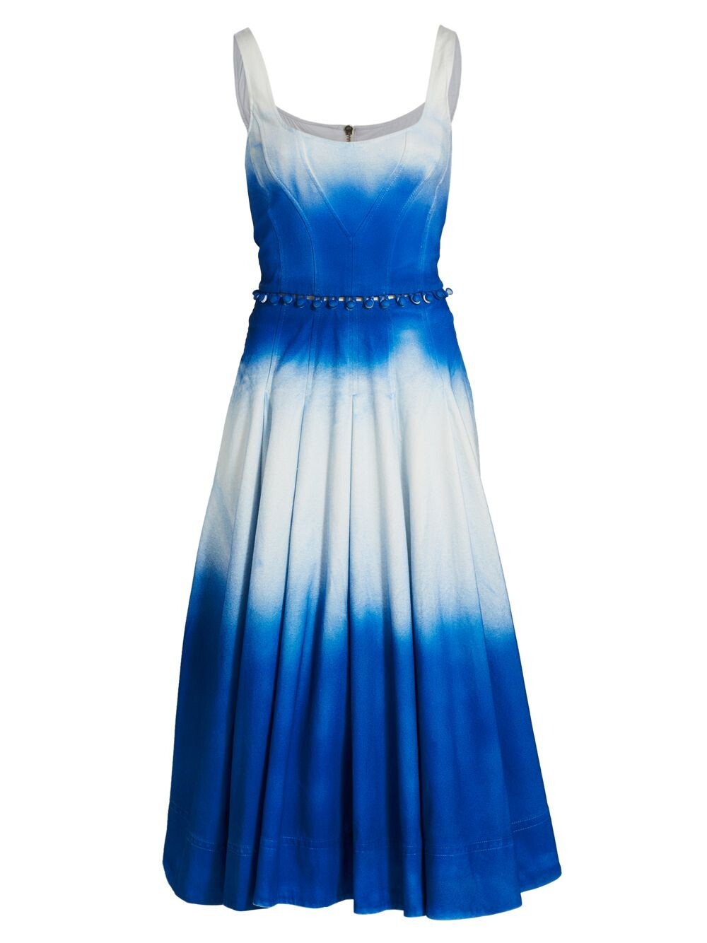 

Платье миди с пуговицами Dip-Dye Prabal Gurung, белый