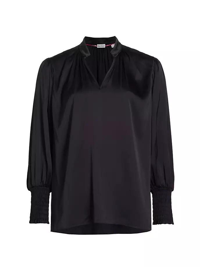 

Блуза Jordyn из шелковой смеси Robert Graham, черный
