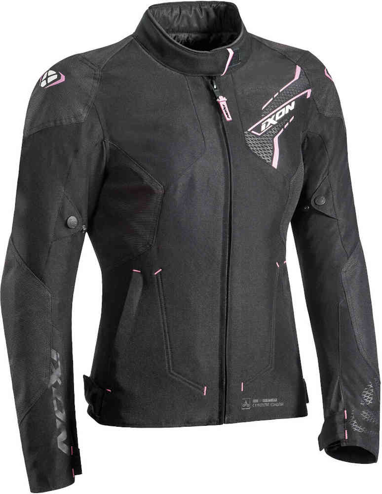 женская мотоциклетная текстильная куртка slash ixon черный фусия Женская мотоциклетная текстильная куртка Luthor Ixon, черный/розовый