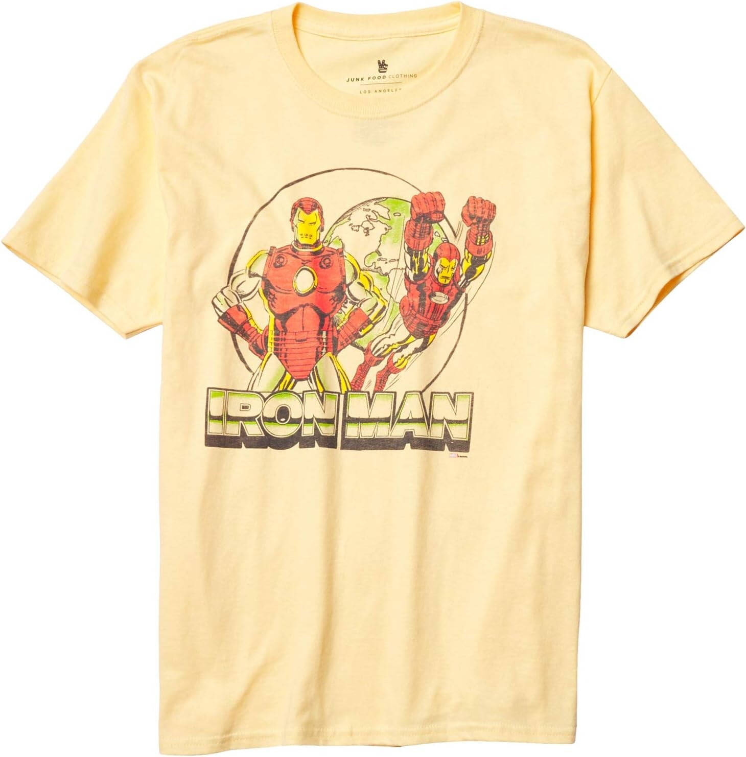 

Футболка Junk Food Kids Iron Man T-Shirt, цвет Sunflower