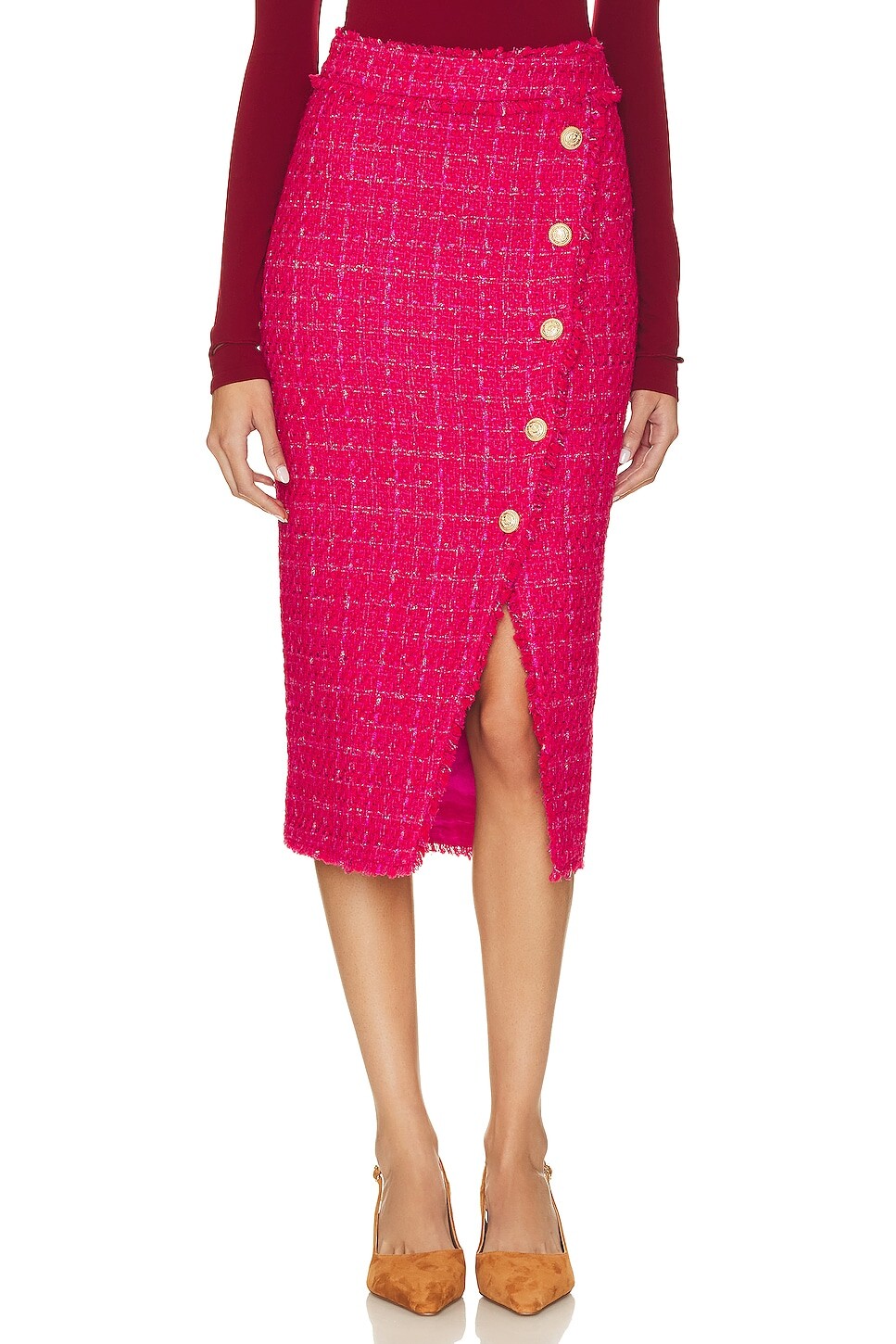 

Юбка Generation Love Canella Tweed, цвет Hot Pink