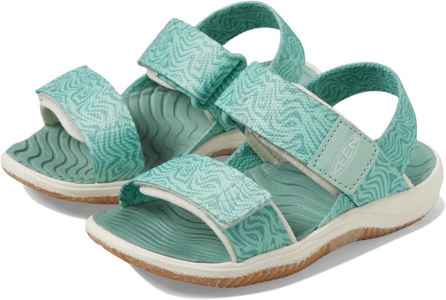 

Сандалии KEEN Kids Elle Backstrap, цвет Lichen/Star White