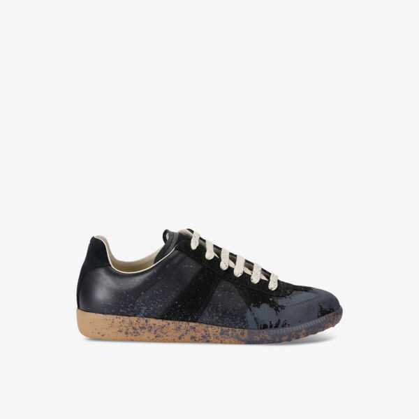 

Низкие кроссовки Replica paint из кожи Maison Margiela, черный