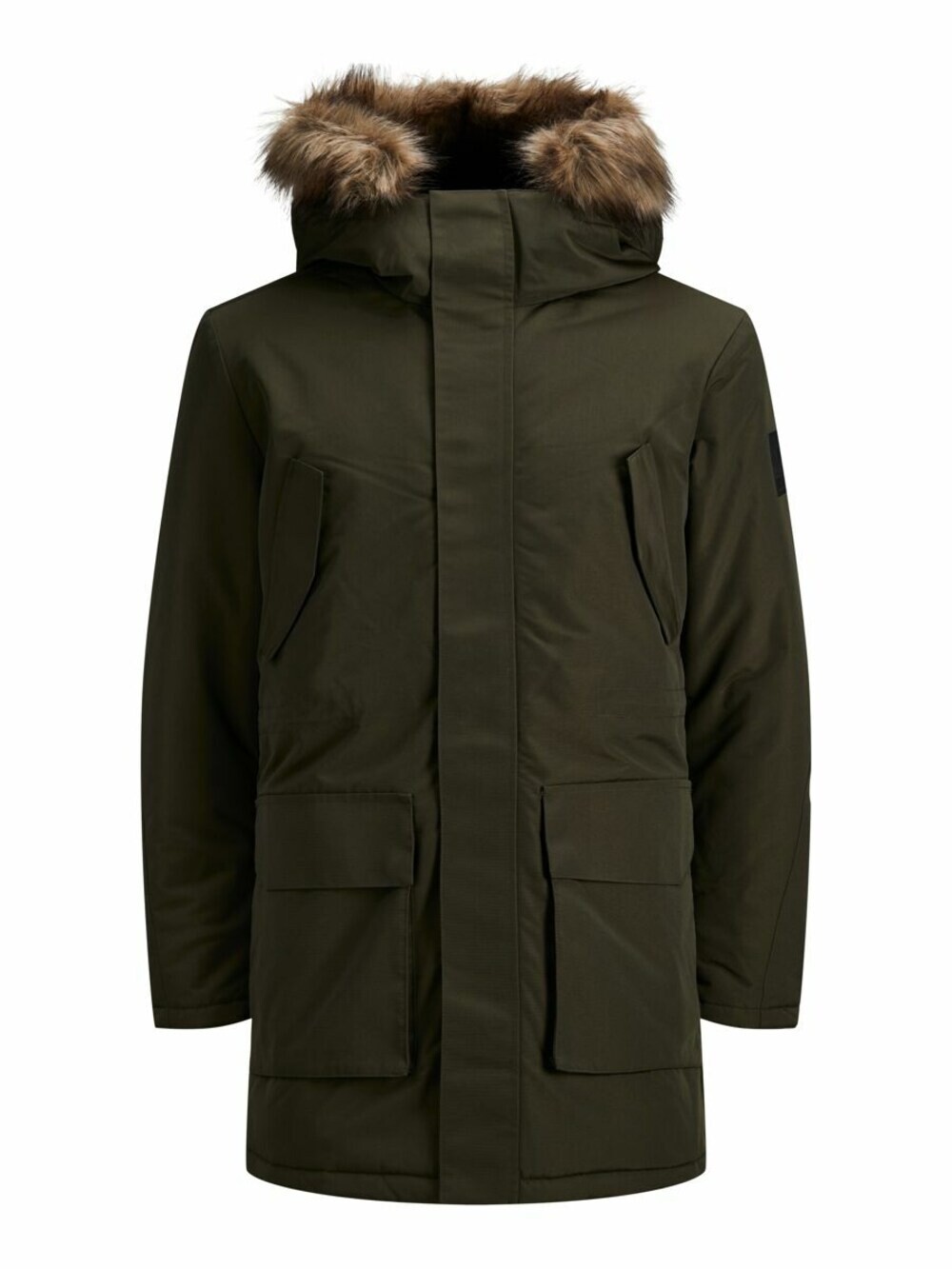

Зимняя парка JACK & JONES, темно-зеленый