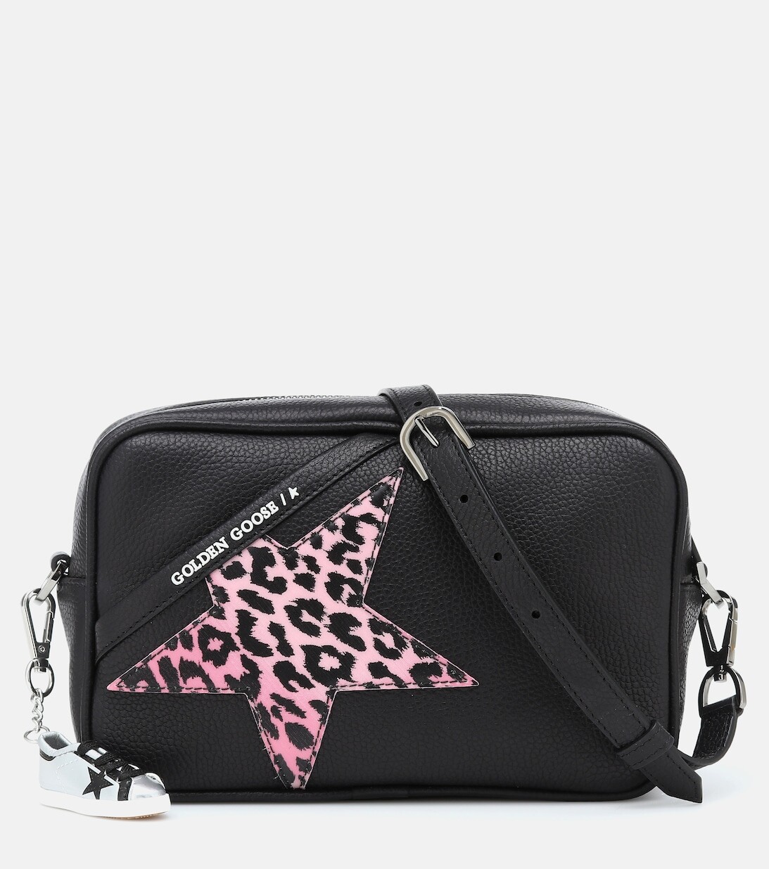 

Сумка через плечо из кожи Star Golden Goose, черный