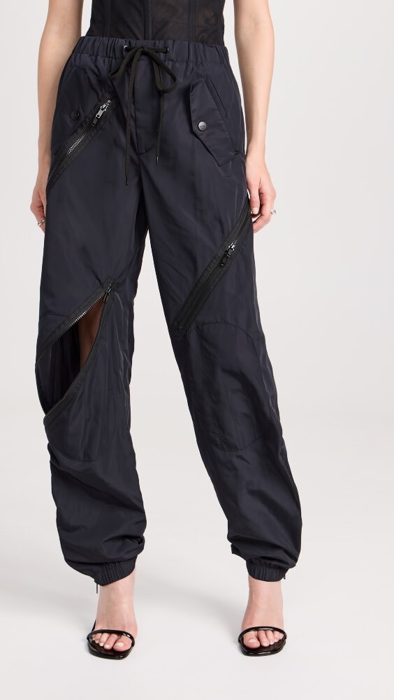 

Брюки Monse Multi Zipper, полночь