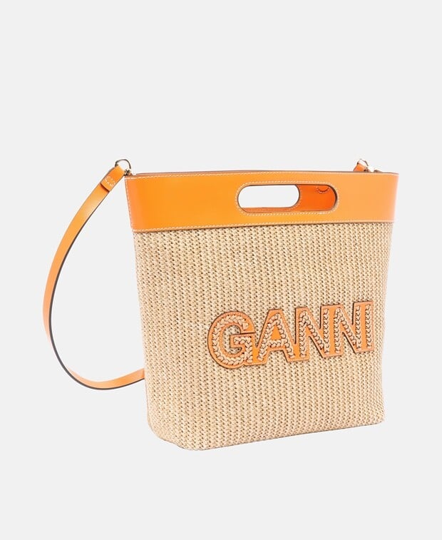 

Сумка шоппер Ganni, оранжевый