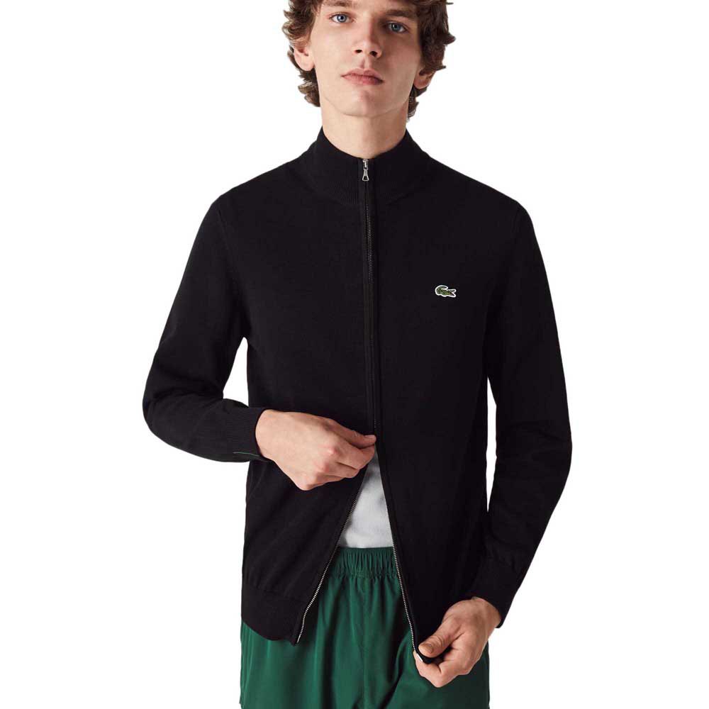 

Свитер Lacoste Classic Fit Organic Cotton Full Zip, черный