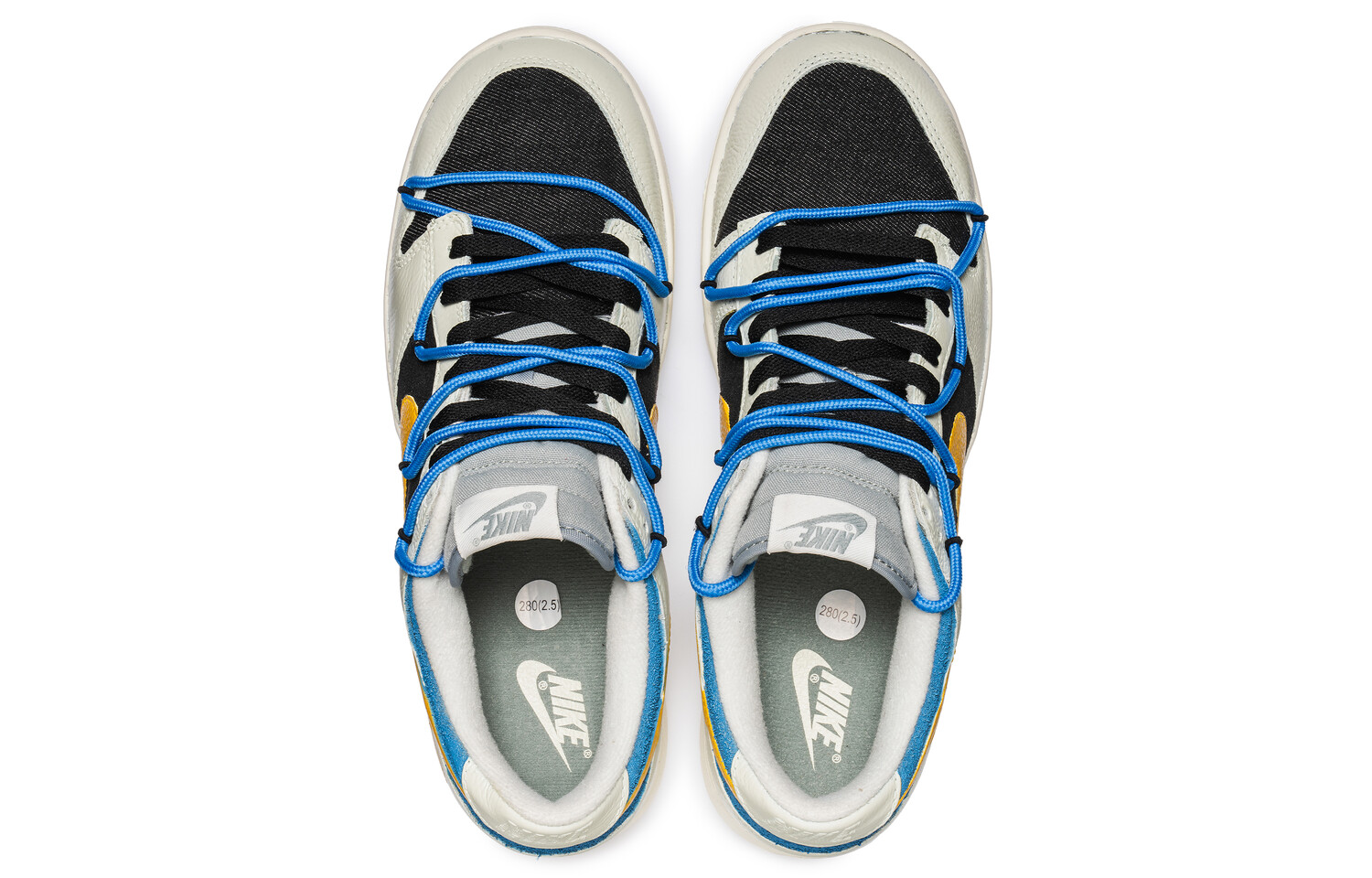 

Кроссовки Nike Dunk Skateboarding Shoes Unisex Low-top Black, светло-серый