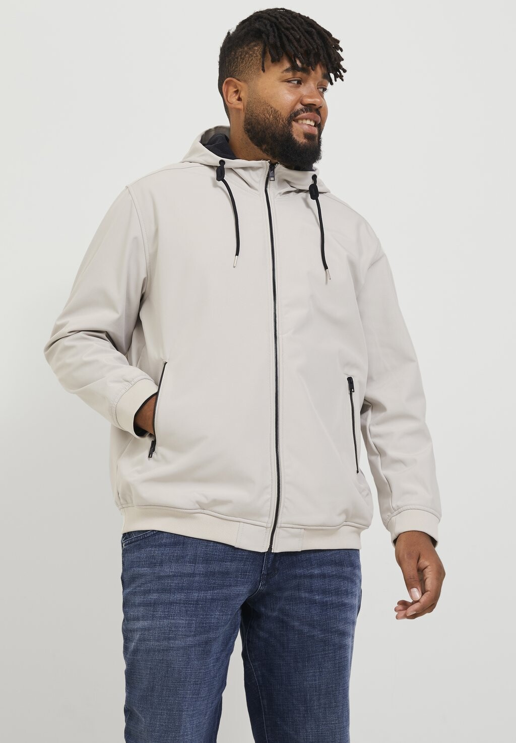 

Предприниматель Чакета Jack & Jones БАЗОВЫЙ НООС, цвет moonbeam