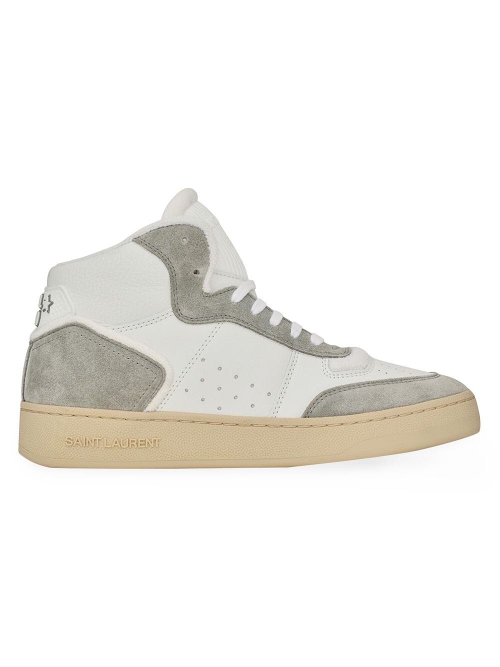 

Кроссовки SL/80 из кожи и замши Saint Laurent