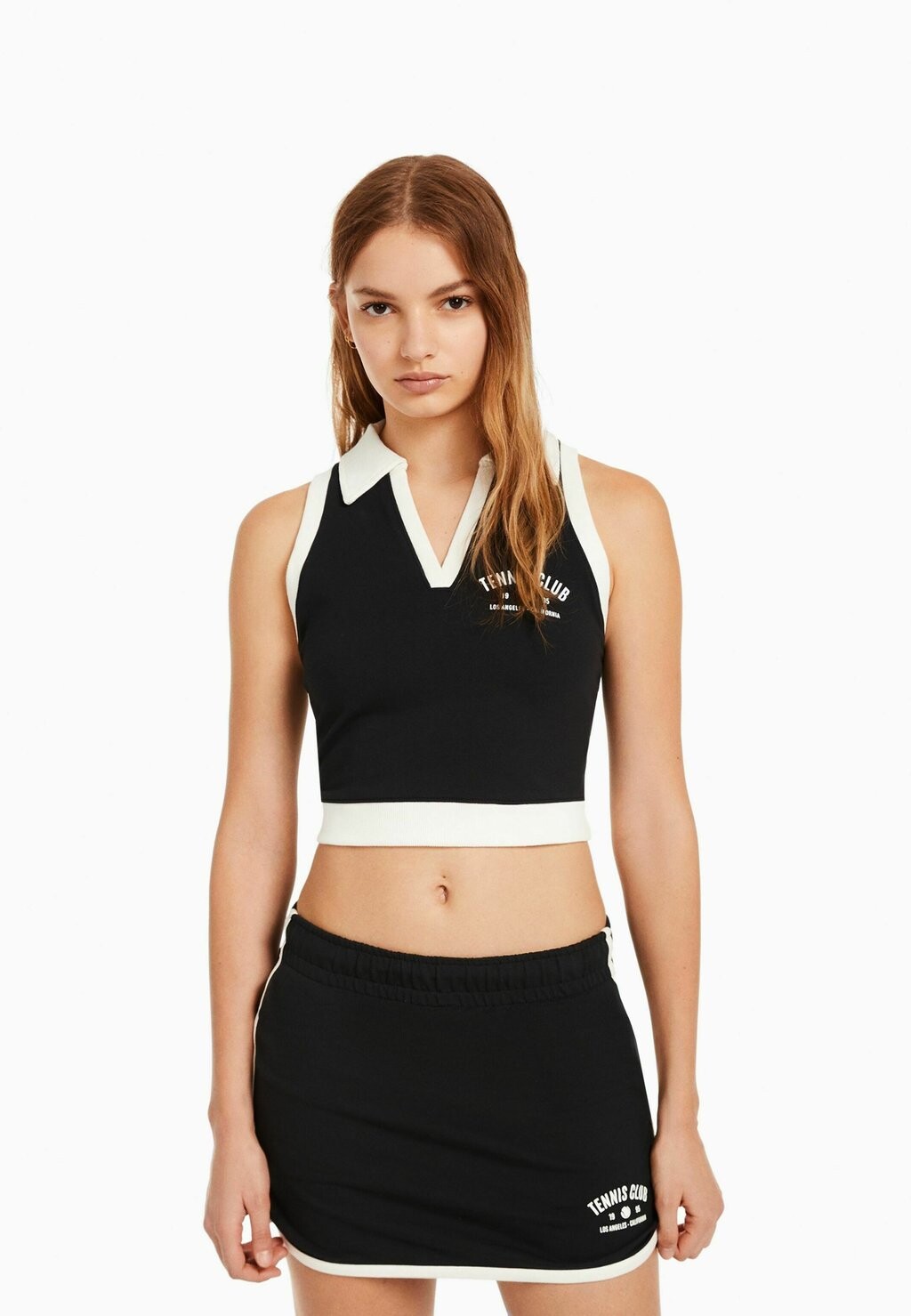 

Юбка А-силуэта Bershka, черный