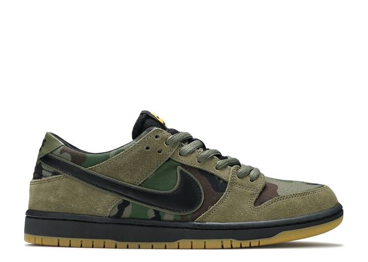 

Кроссовки Nike ZOOM DUNK LOW PRO SB 'CAMO', оливковый, Зеленый