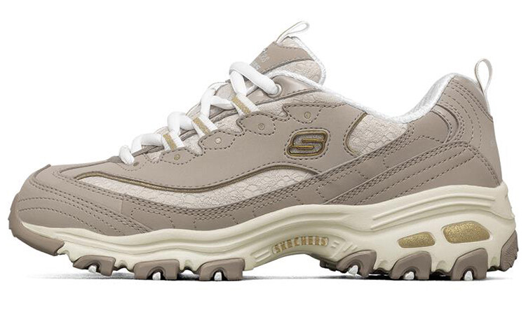 

Кроссовки Skechers Wmns D'lites со стеклом, коричневые