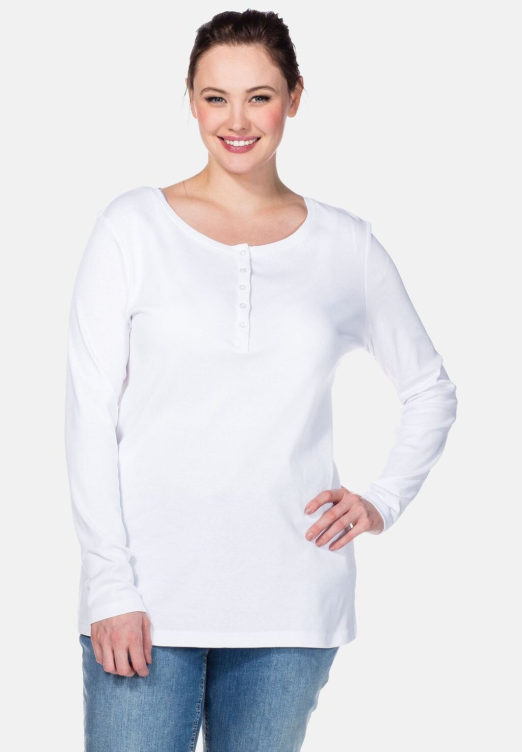 

Рубашка с длинным рукавом Sheego, цвет white