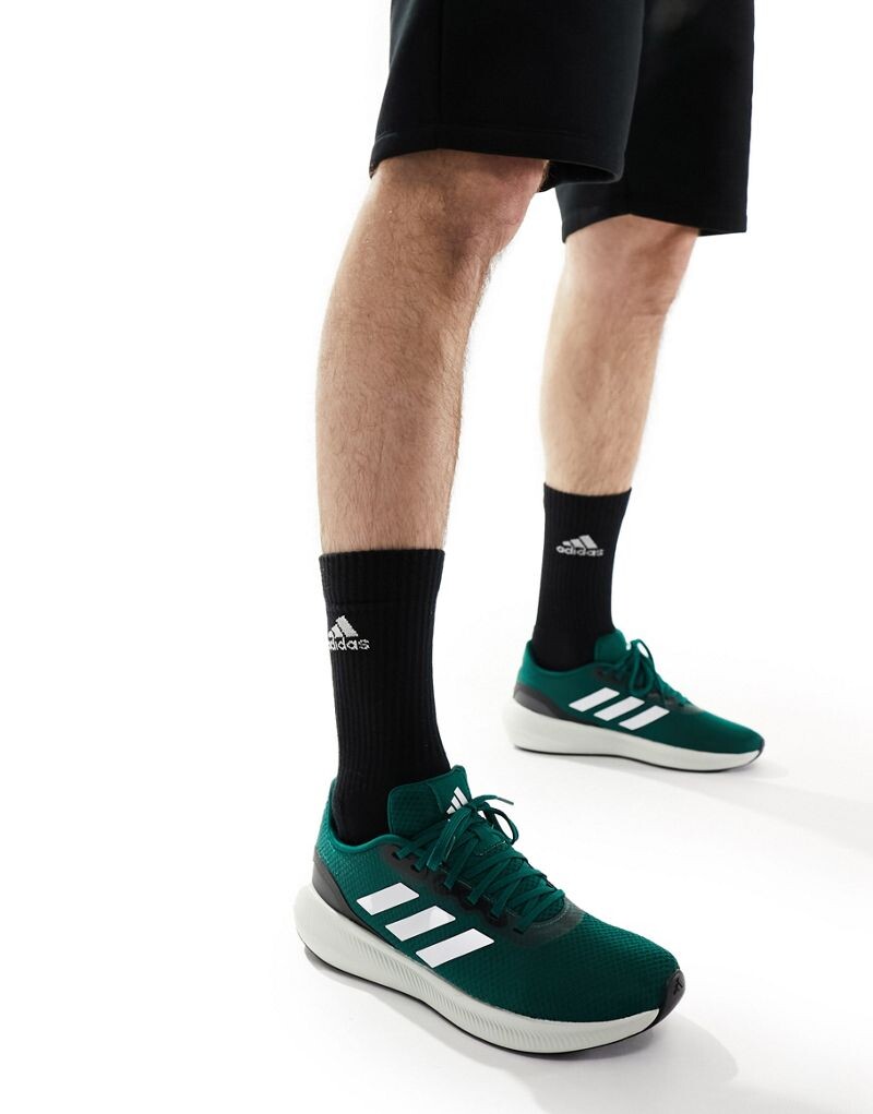 

Adidas - Running Runfalcon 3.0 - темно-зеленые и белые кроссовки adidas