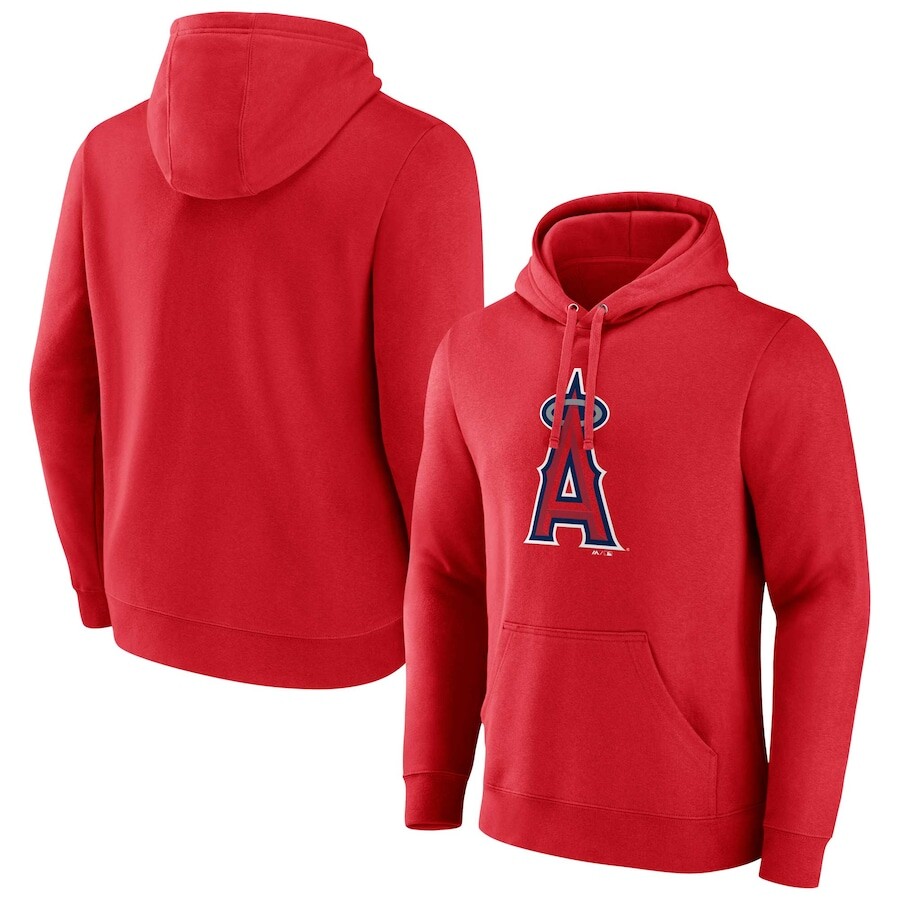 

Пуловер с капюшоном Fanatics Branded Los Angeles Angels, красный