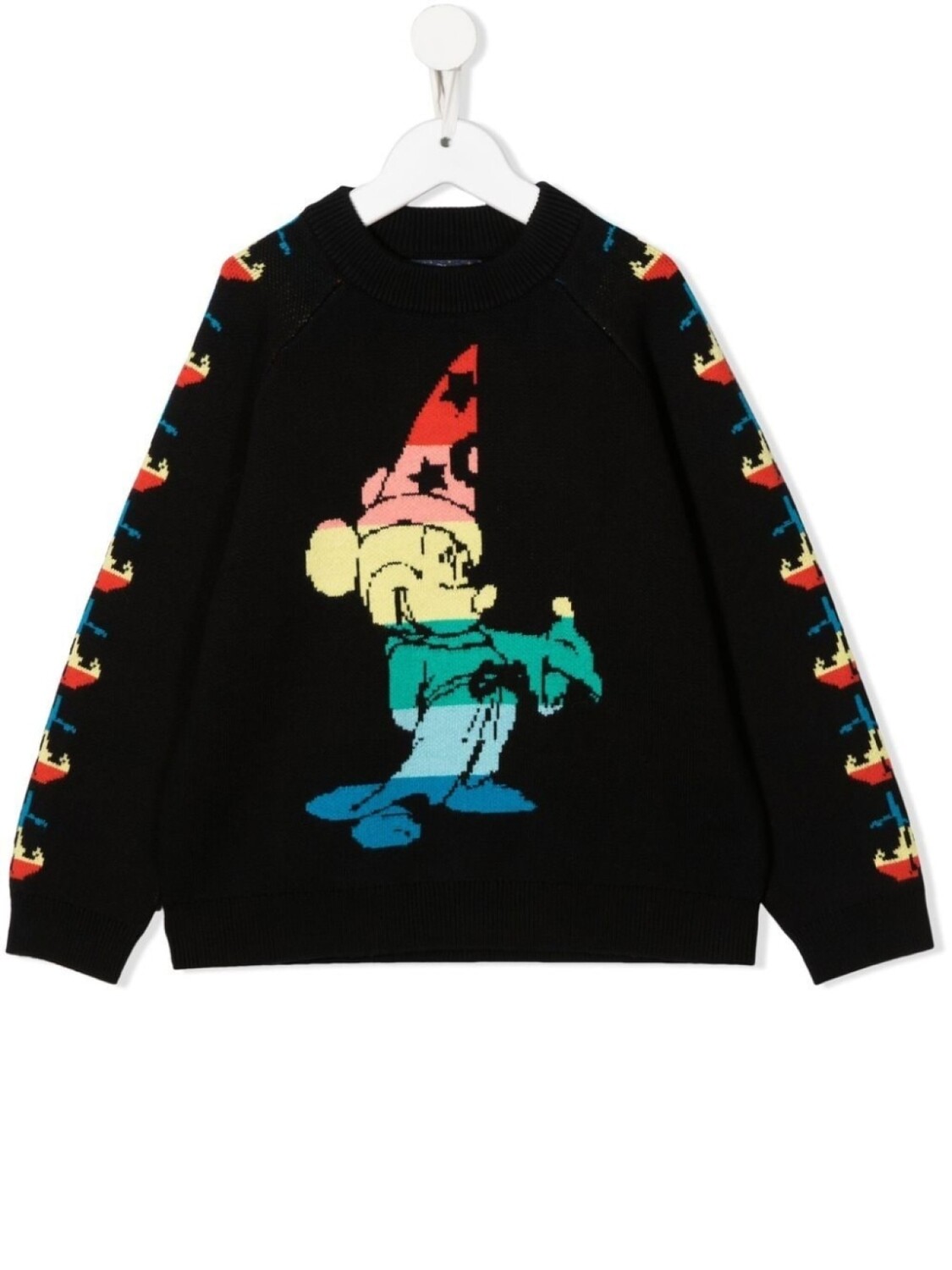 

Stella McCartney Kids джемпер с круглым вырезом и логотипом, черный