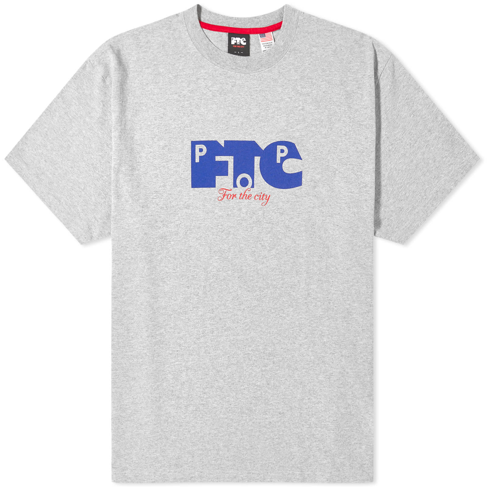 цена Футболка Pop Trading Company X Ftc Logo, цвет Heather Grey