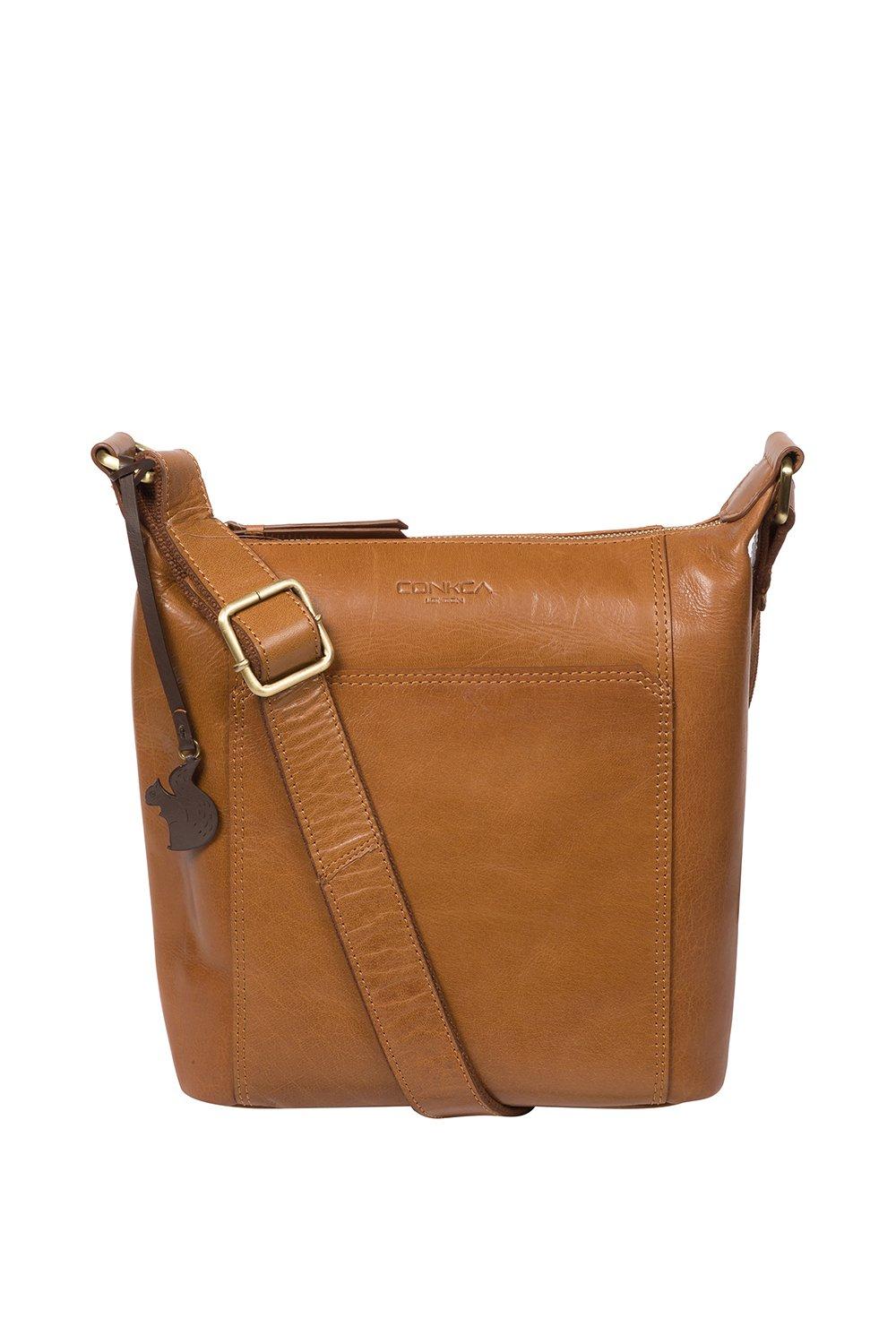 Кожаная сумка через плечо 'Yasmin' Conkca London, коричневый