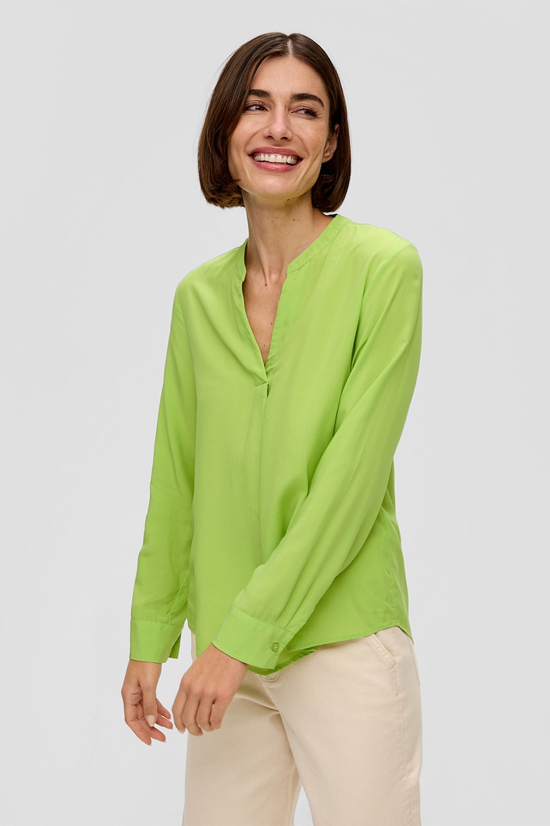 Свободная блузка от высоких S Oliver, зеленый