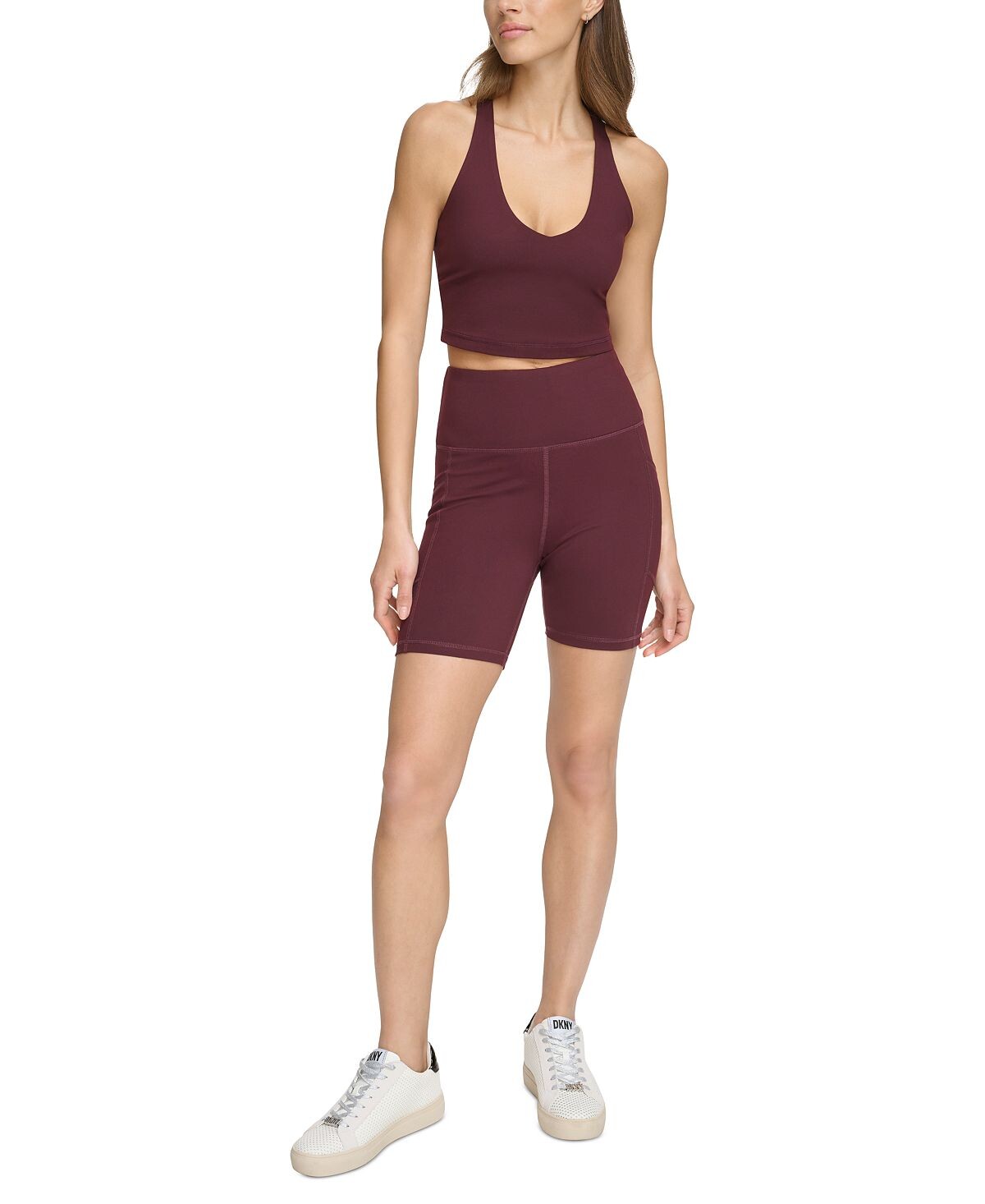 

Женские велосипедные шорты Balance со сверхвысокой посадкой без застежки DKNY