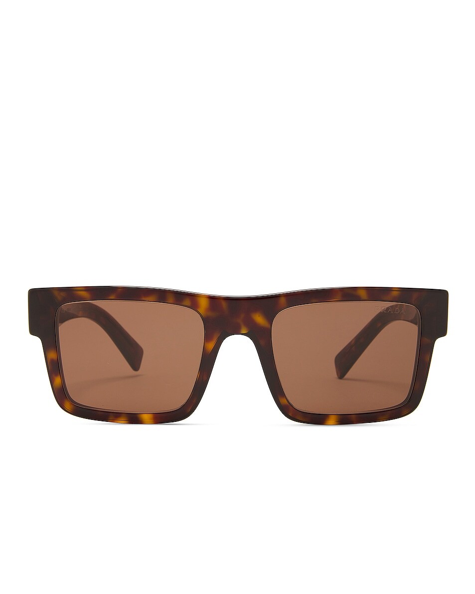 

Солнцезащитные очки Prada Rectanglular Frame, коричневый