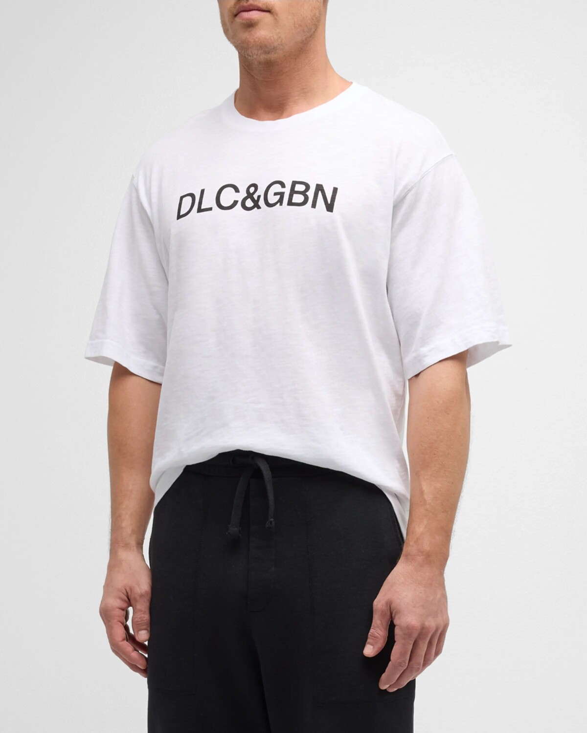 

Мужская непринужденная футболка с логотипом Dolce&Gabbana, цвет Whiteprt