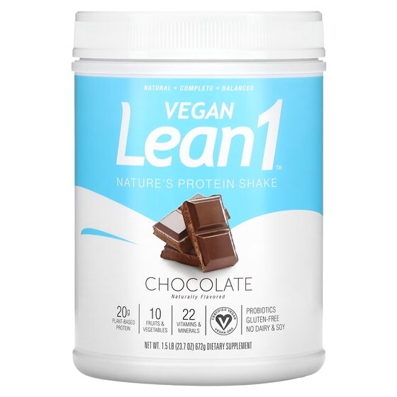 

Протеиновый коктейль Lean1 Nature's шоколад, 672г