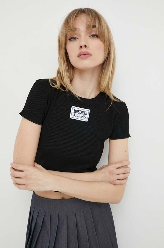 

Топ Moschino Jeans, черный