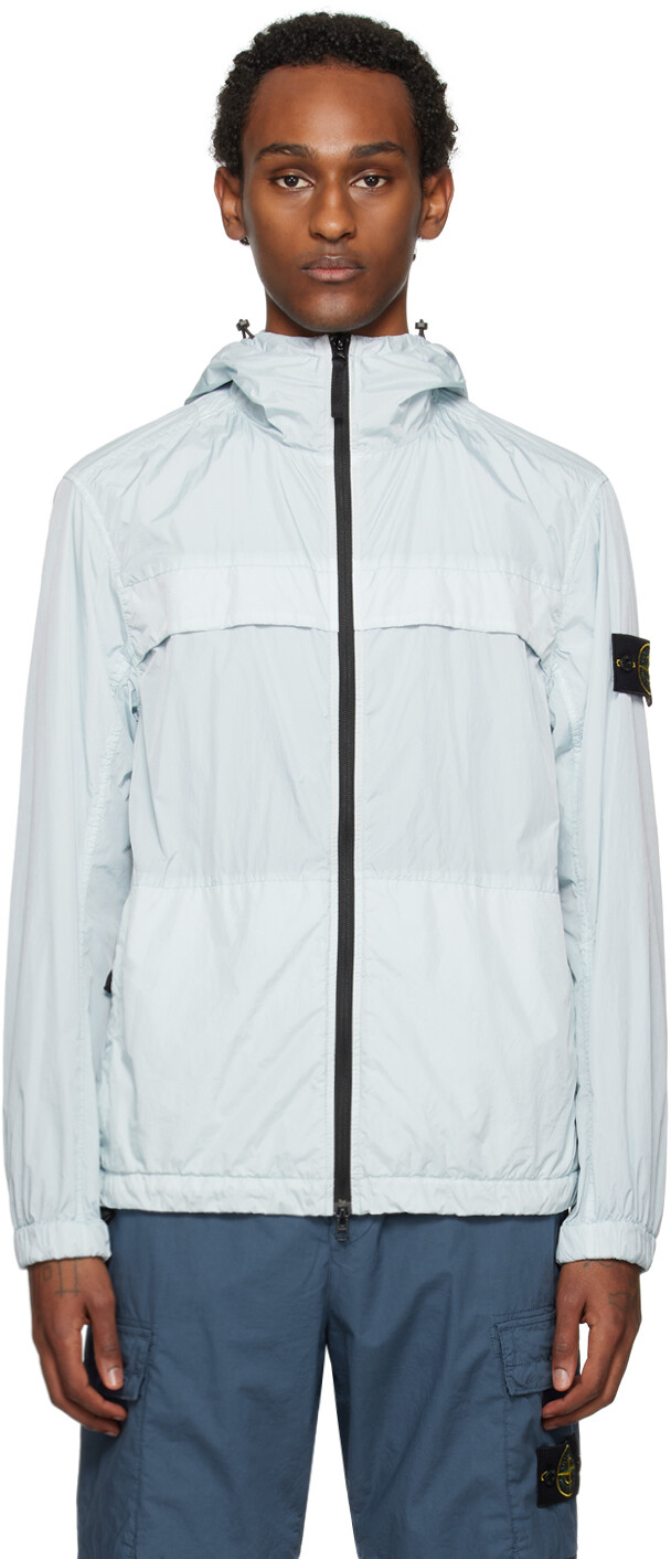 

Синяя куртка с жатым репсом R-NY Stone Island