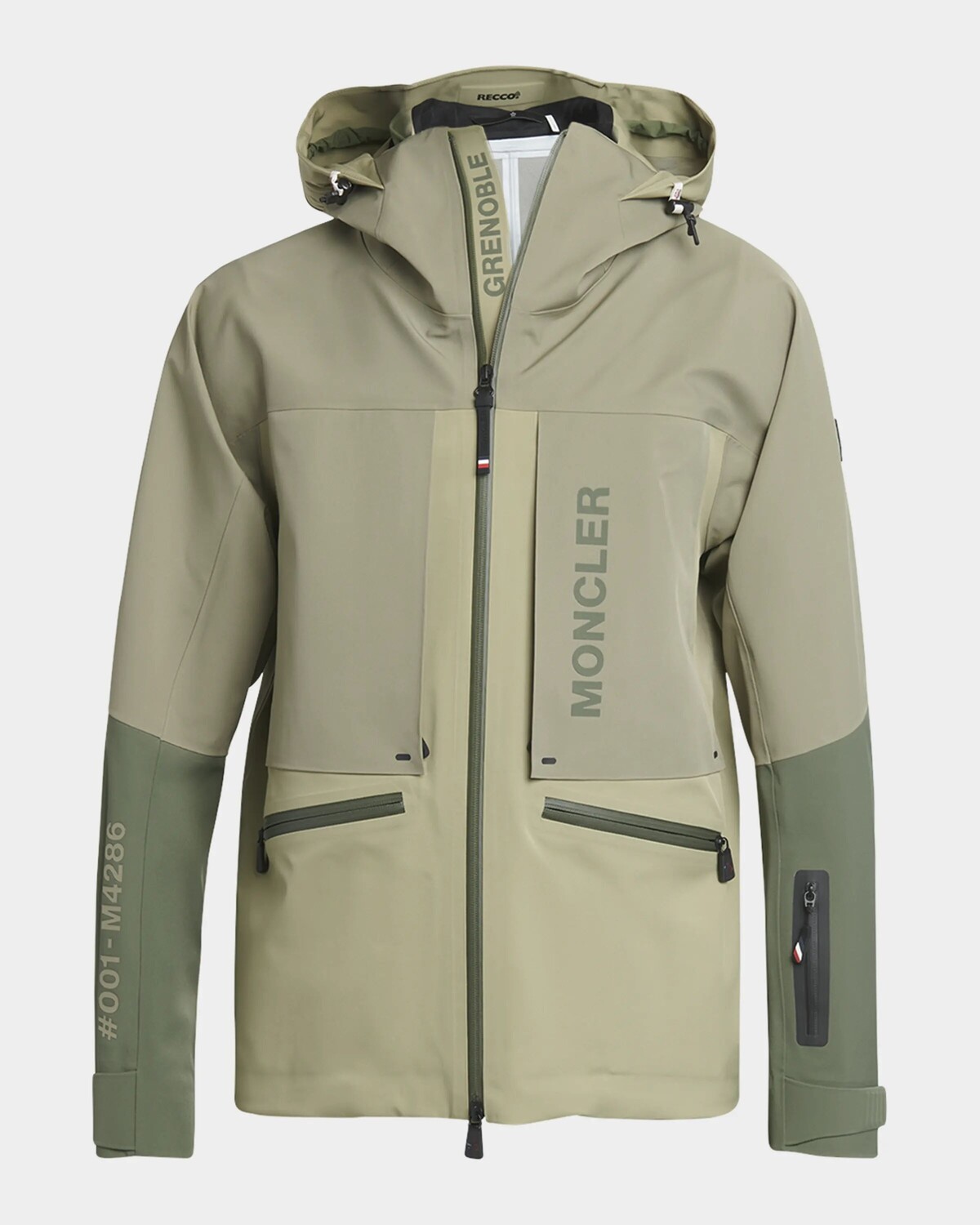 

Мужская куртка Fussen Colorblock Shell Moncler Grenoble, светло-зеленый