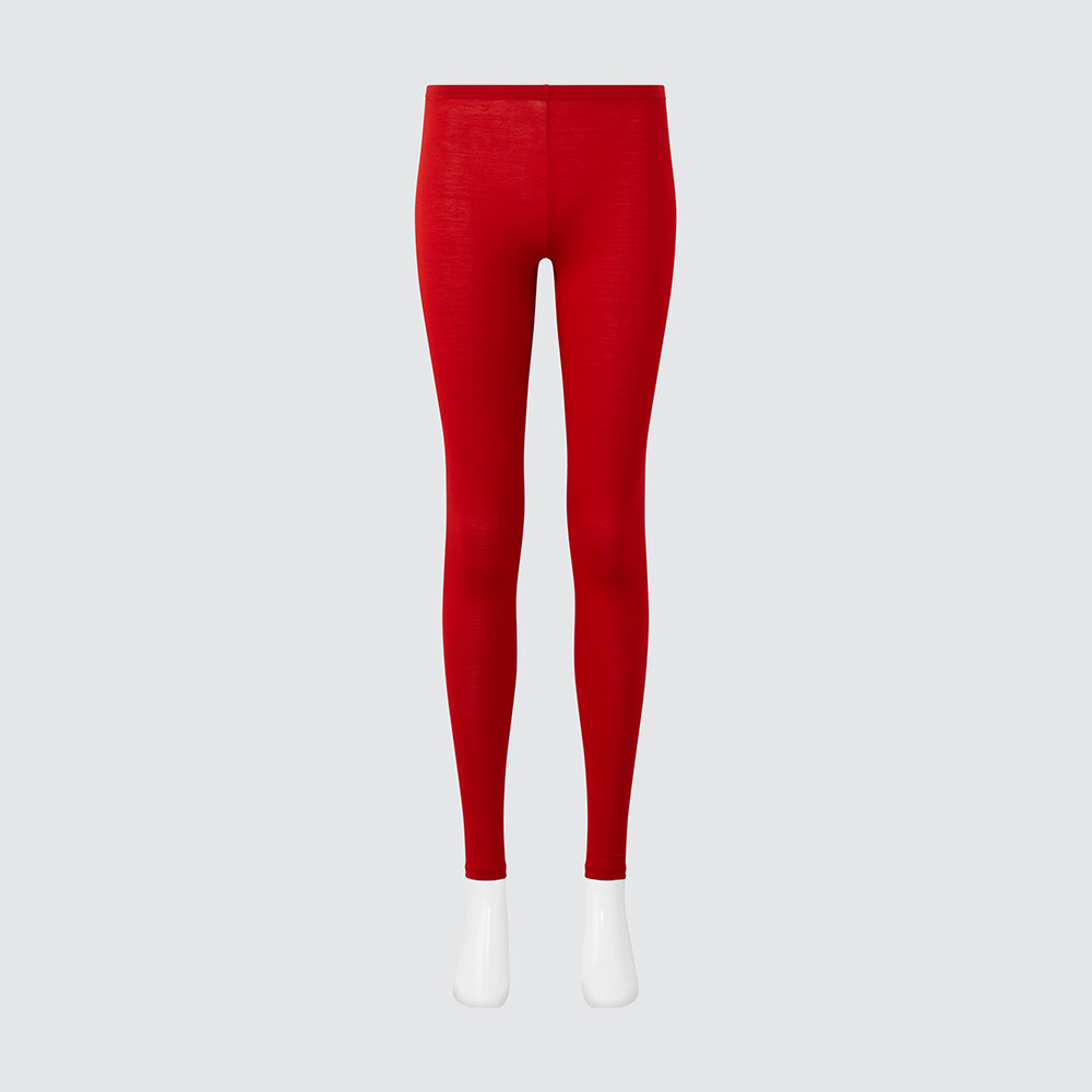 

Колготки Uniqlo Heattech Black Technology теплые и удобные, красный