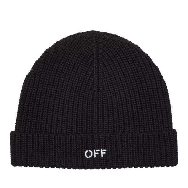 Бейсболка wo off stamp classic beanie black Off-White, черный