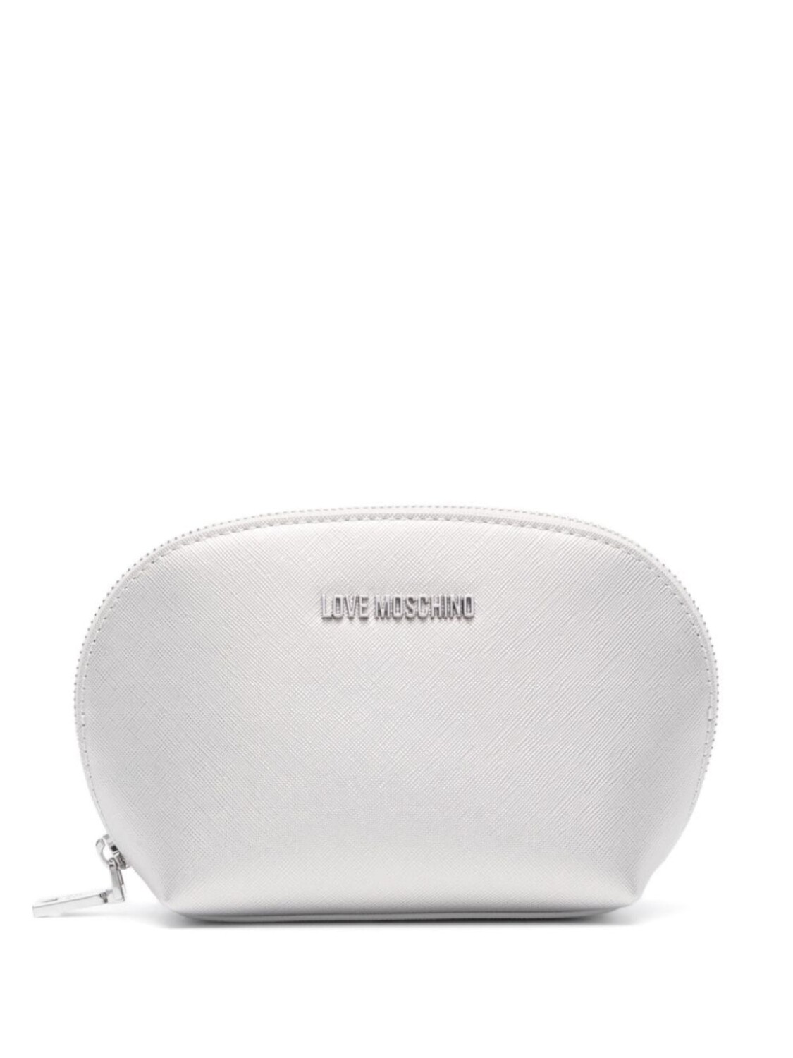 

Love Moschino косметичка с логотипом, серебристый