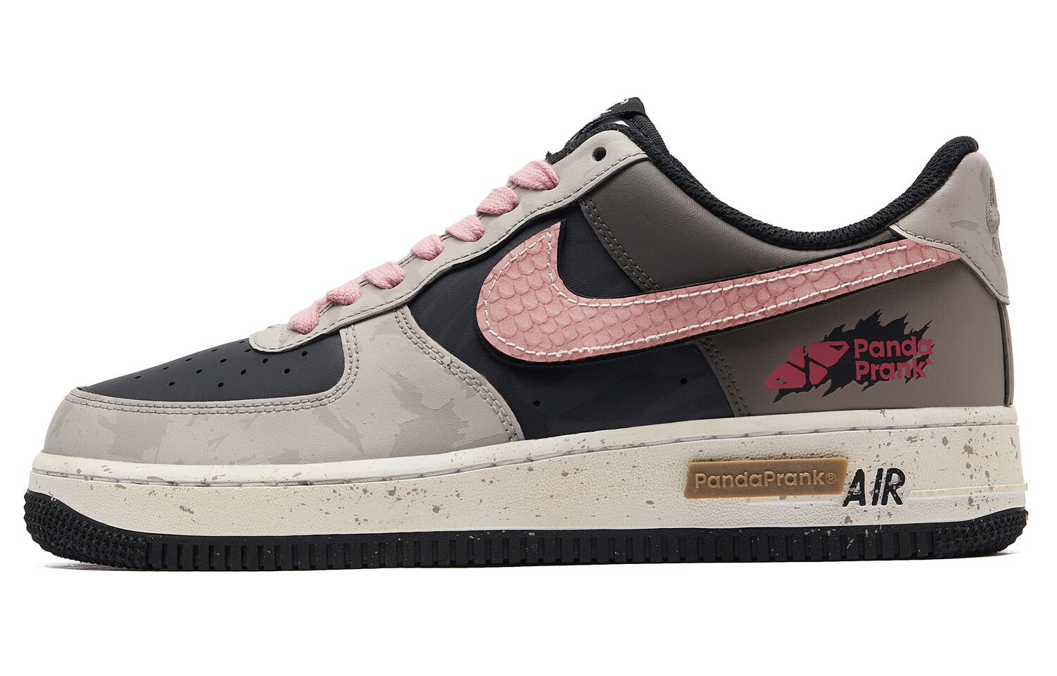 

Кроссовки Nike Air Force 1 Skateboarding Shoes Unisex Low-top Black Brown Pink, черный