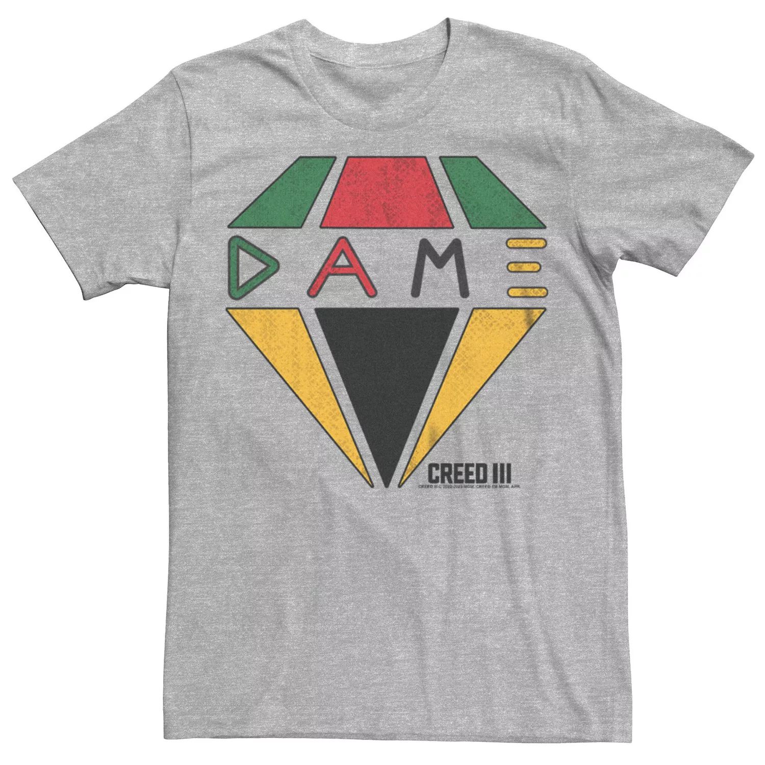 Мужская футболка с рисунком Creed III Dame Icon Licensed Character