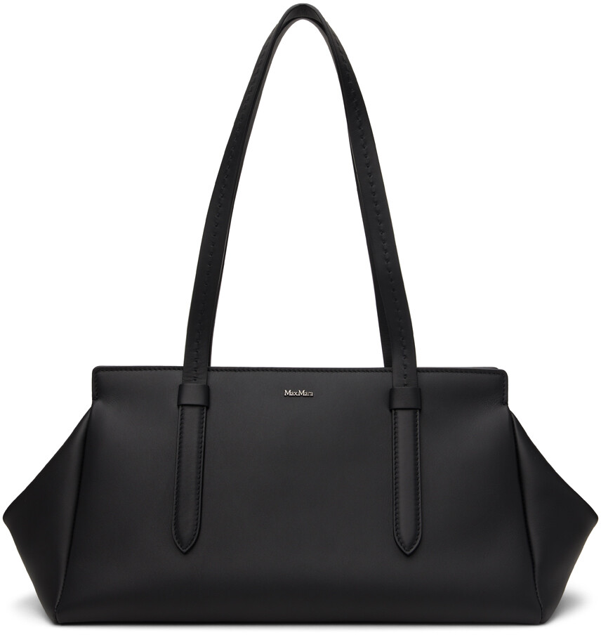 

Черная кожаная сумка Archetipo Max Mara, цвет Black