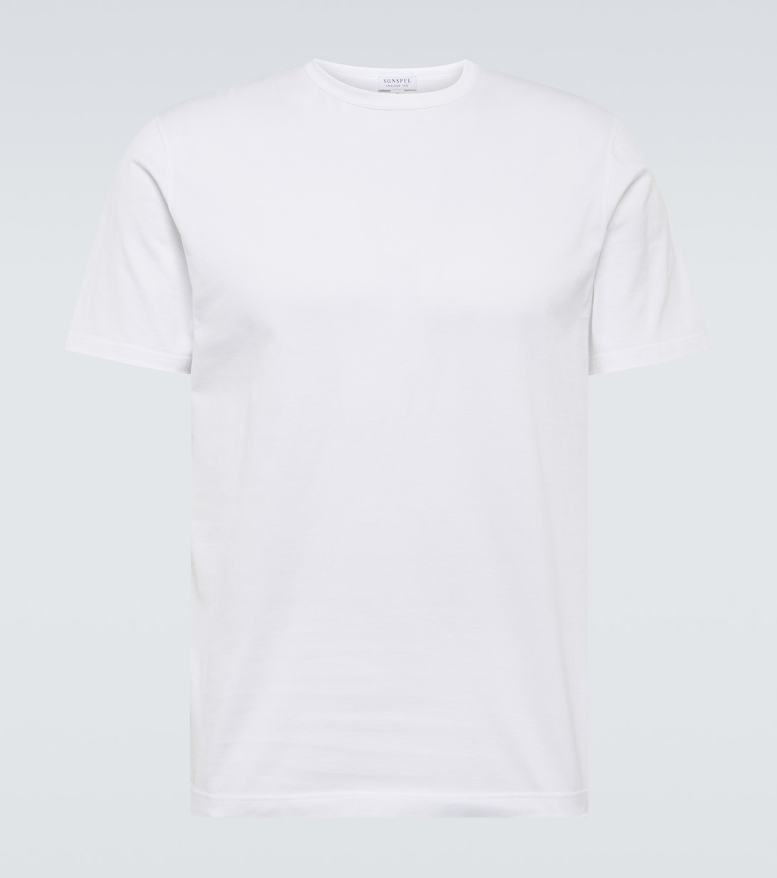 Классическая хлопковая футболка Sunspel, белый