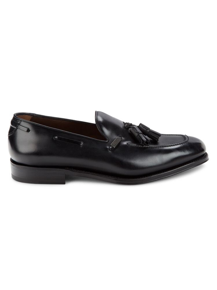

Кожаные лоферы с кисточками Ferragamo, черный